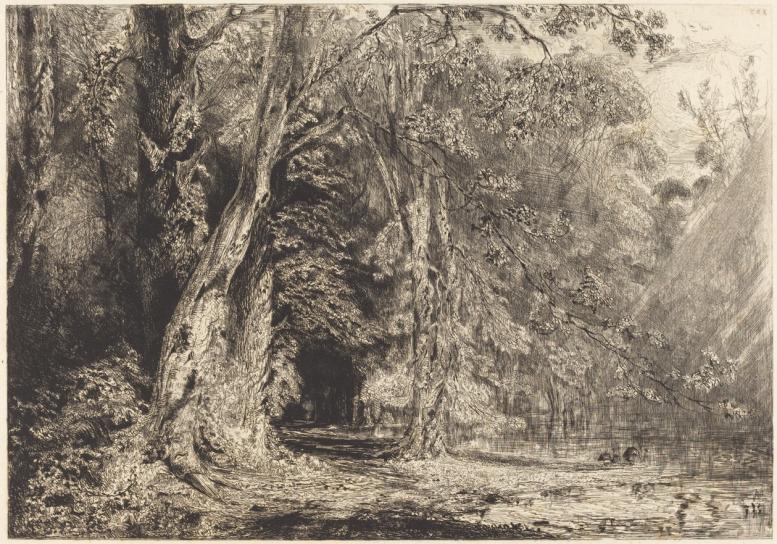 Paul Huet Flooding in the Forest of the Ile Séguin 1833