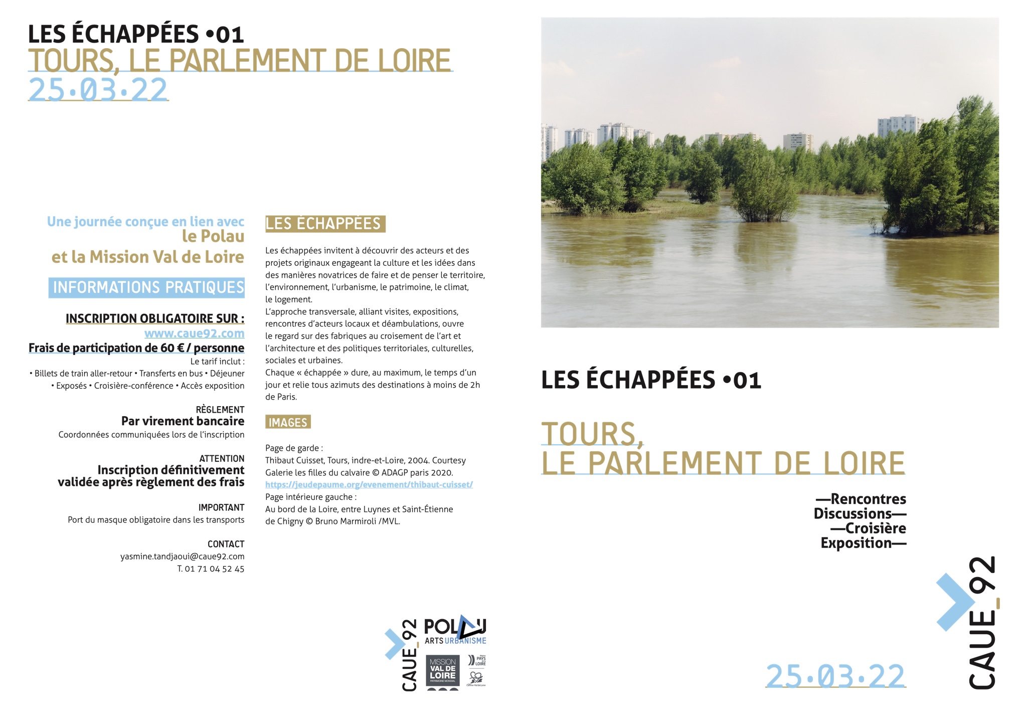 CAUE92 2022 Programme TOURS - Le Parlement de Loire 25.03.22 Recto